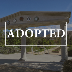 Photo of Flag Hill Veterans Memorial Park with "ADOPTED" overlayed on top